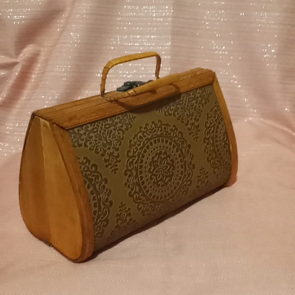 Vintage Wooden Purse